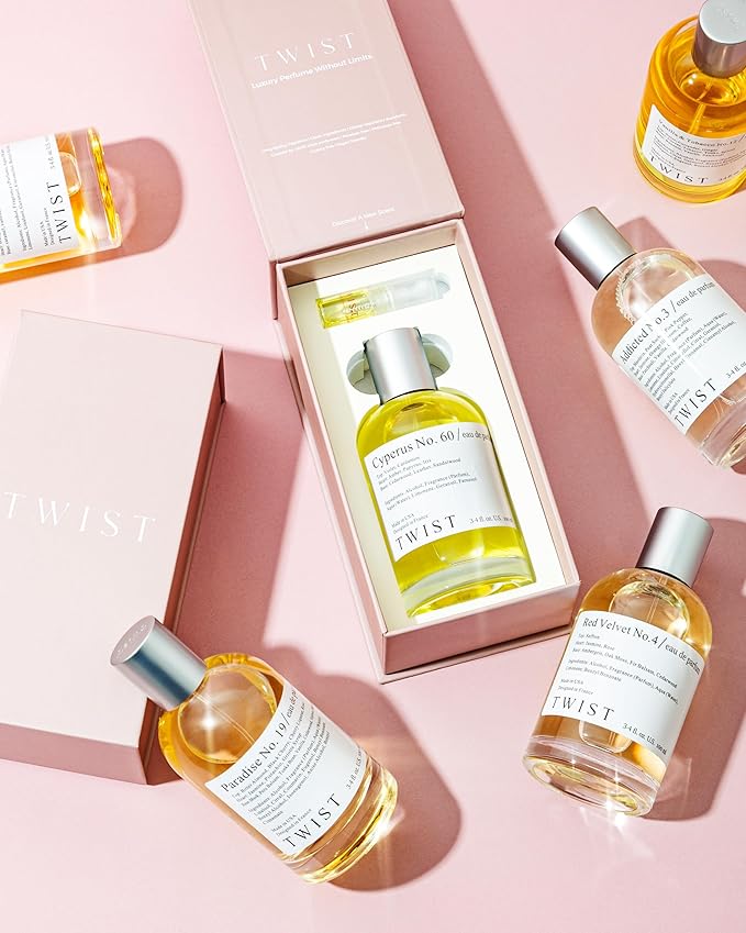 Twist Vanilla Gold No. 151- Inspired by Matieres Premieres Vanilla Powder, Long-Lasting Perfume for Women and Men, Vegan, Clean Ingredients, Coconut Powder & Heliotrope – Spray 100 ml | 3.4 fl. oz.