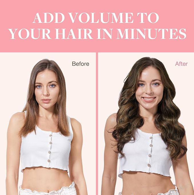 GOO GOO Clip in Hair Extensions Real Human Hair, Remy Human Hair Extensions Clip ins for Women, Natural Human Hair, 26inch 180g 7Pcs, #2/6/2 Balayage Dark Brown to Chestnut Brown