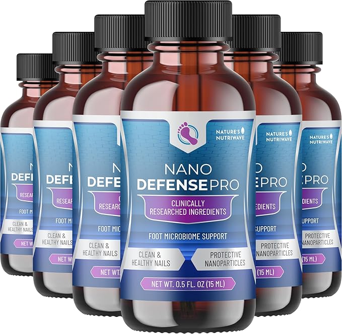 NanoDefense Pro - Original Formulated Toenail Treatment Drops, Extra Strength Nail Repair Solution for Toe Nails, Support healthy Skin & Nails -100% Natural - 6 Month Supply