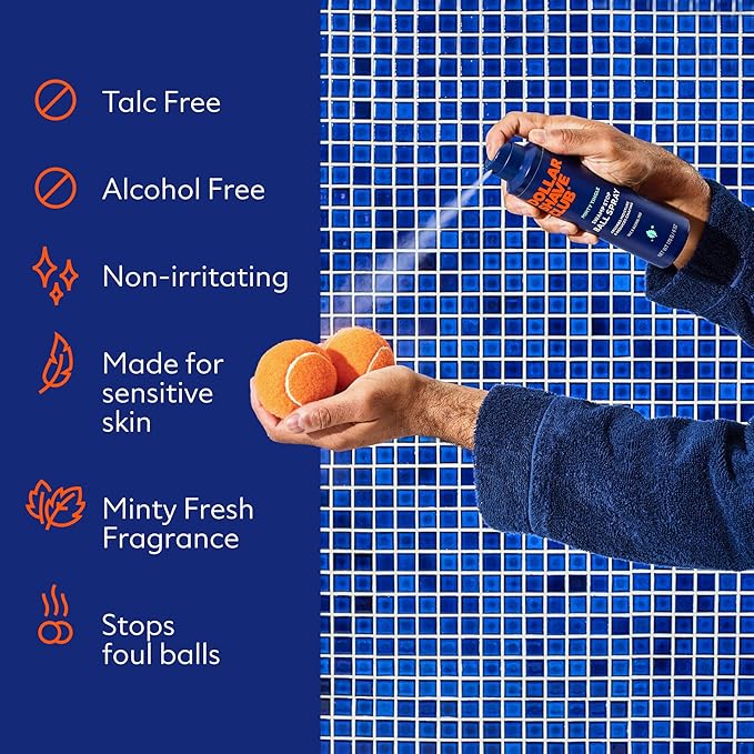 Dollar Shave Club | Ball Spray (2 Pack) | Fast Absorbing Body Deodorant Spray for Men