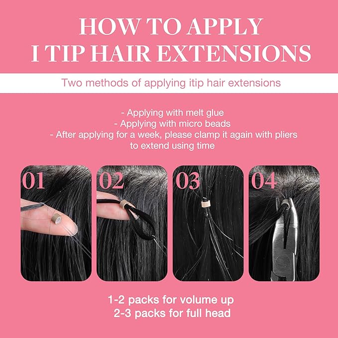 GOO GOO I Tip Hair Extensions - Real Human Hair, 14inch 100g 200S, Cold Fusion, Invisible Remy, 4/18 Balayage Chocolate Brown Highlighted Dirty Blonde