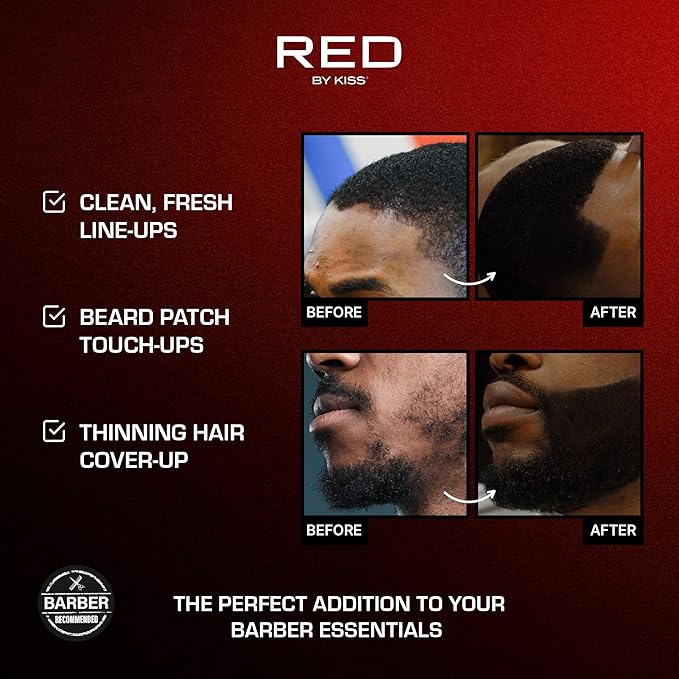 RED by Kiss Tintation Temporary Hair Color Spray, Extra Large Size, Instant Gray Root Cover Up, Water-Resistant, Smudge-Proof, Hairline & Barber Touch-Up, Quick Dry (Jet Black, 11.5 OZ)