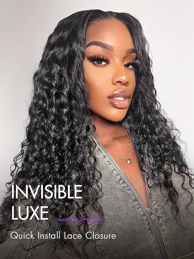 LUVME HAIR 5X5 Deep Wave 14" Human Hair Lace Closure