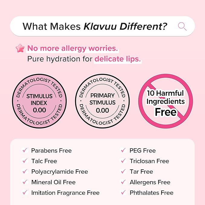 Klavuu Lip Mask Sleeping Pack (0.7oz) – Overnight Deep Hydrating Korean Lip Balm Treatment for Very Dry, Chapped Lips | Lip Lightening & Plumping with Instant Hydration | Gentle Exfoliating (Berry)