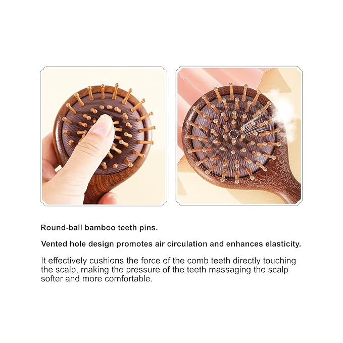 TOBOHU Engraved Wooden Hair Brush Gift for Daughter from Mom Dad, Christmas Birthday Gifts for Bonus Step Daughters Adults