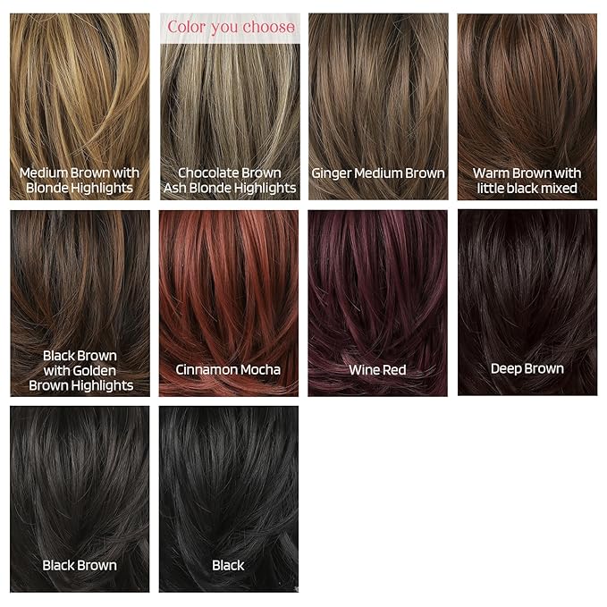 HOOJIH Messy Bun Hair Piece, Claw Clip in Straight Hair Bun 9 Inch Short Ponytail Extension with Bendable Metal Wire Hair Pieces for Women Fake Hair Bun - Chocolate Brown Ash Blonde Highlights