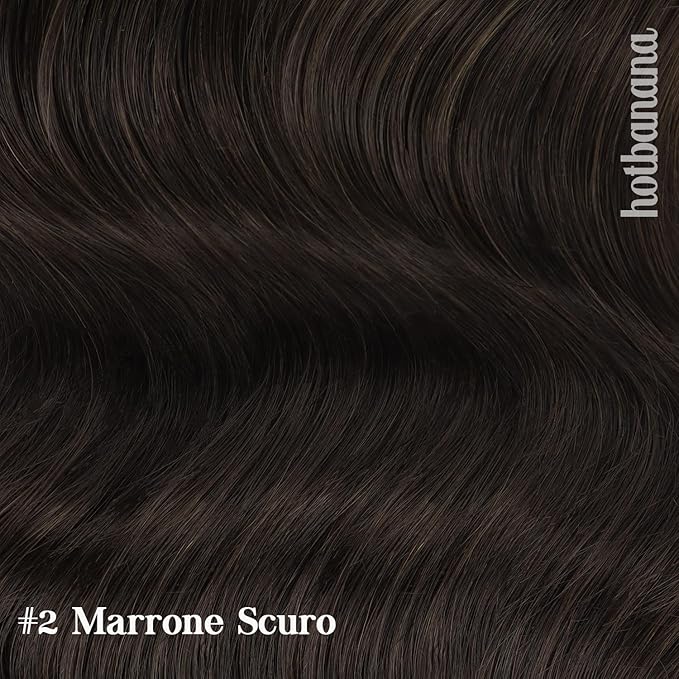 HOTBANANA Human Hair Clip in Hair Extensions, Dark Brown 120g Clip in Hair Extensions Real Human Hair Straight Remy Hair 22 Inch 7pcs