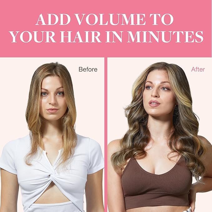 GOO GOO Clip in Hair Extensions Real Human Hair, Remy Human Hair Extensions Clip ins for Women, Natural Human Hair, 16inch 150g 9Pcs, 2/6/18 Balayage Brown to Dirty Blonde
