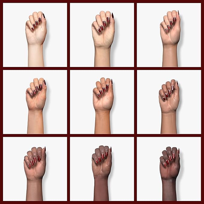 Born Pretty Red Burgundy Gel Nail Polish Dark Wine Red Color Nail Art Design Manicure DIY Salon Home 15ml