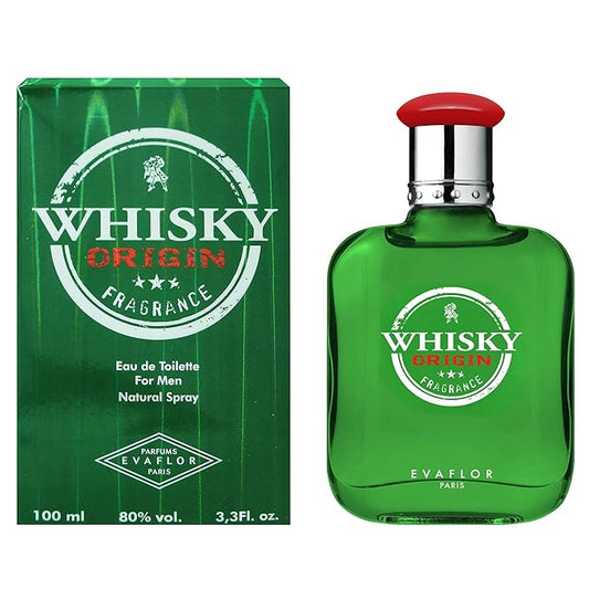 EVAFLORPARIS WHISKY ORIGIN Eau de Toilette for Men – Bold and Timeless Scent – Fresh Citrus and Warm Spices over a Woody Base – Long Lasting Fragrance – Made in France 3.4 Fl Oz