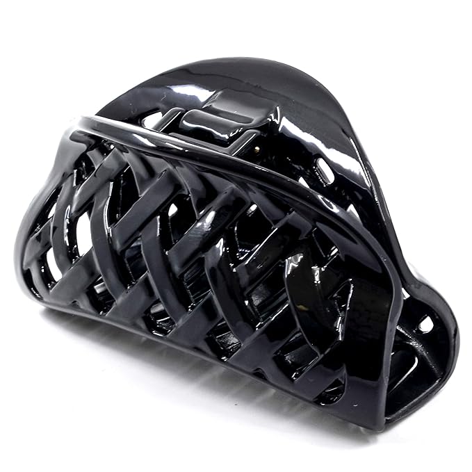 Camila Paris CP1808 French Hair Clip for Women Thick Hair for Long Curly Wavy Hair, Girls Hair Claw Clips Jaw, Durable Styling Big Claw Clip for Thick Hair, Strong Hold No Slip Grip, Made in France