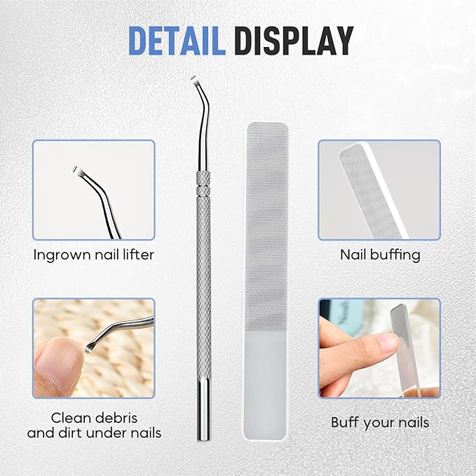Wide Jaw Opening Anti-Splash Slanted Nail Clipper, Fingernail and Toenail Clippers Clippers for Ingrown Nails, Curved Toenail Clippers for Thick Nails, Household Slanted Nail Clippers (Black)