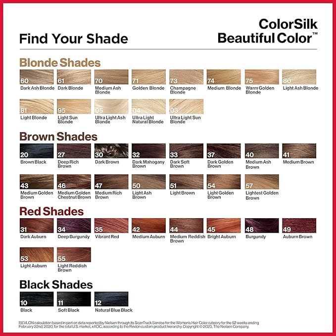 Revlon ColorSilk Beautiful Color, Soft Black [11] 1 ea (Pack of 6)