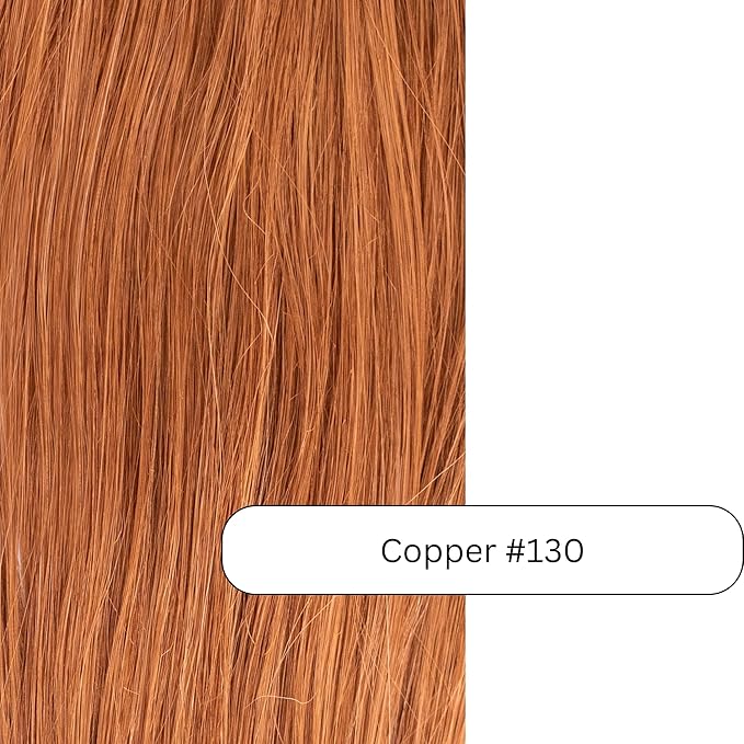 100% Real European Human Hair Keratin Bond Extensions 20" Copper #130