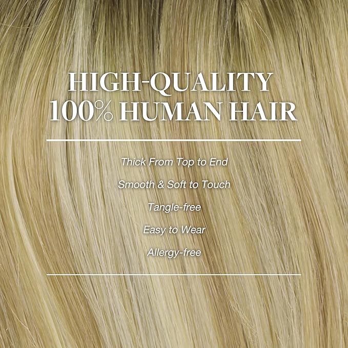 GOO GOO Clip in Hair Extensions Real Human Hair, Remy Human Hair Extensions Clip ins for Women, Natural Human Hair, 20inch 120g 7Pcs, 5A/90/16F Bahamian Balayage