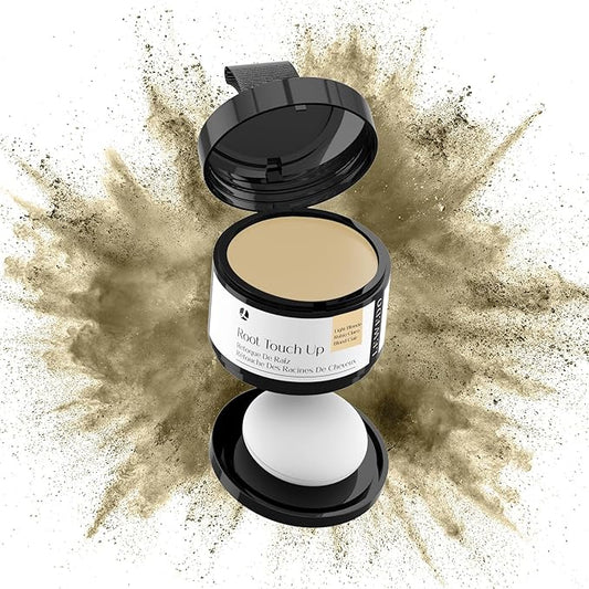 Hairline Powder 24H Stain-Proof, Root Touch Up Hair Color for Gray Coverage,Bald Spot Concealing Hair Shadow Powder for Women & Men,Natural-Looking (Light Blonde)