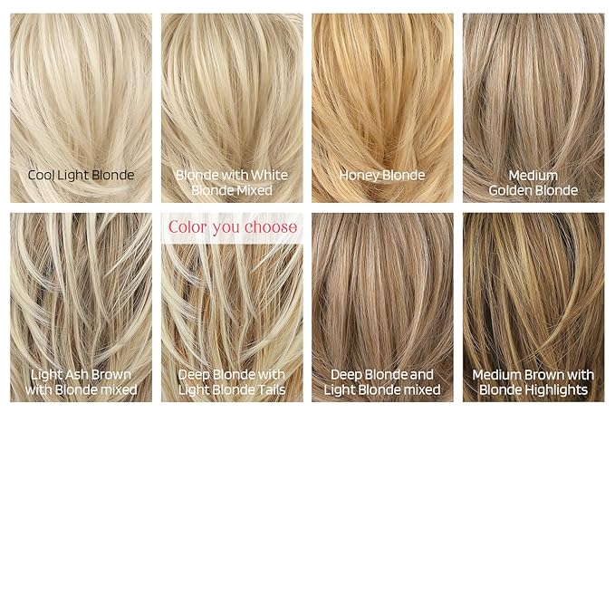 HOOJIH Messy Bun Hair Piece, Claw Clip in Straight Hair Bun 9 Inch Short Ponytail Extension with Bendable Metal Wire Hair Pieces for Women Fake Hair Bun - Deep Blonde with Light Blonde Tails