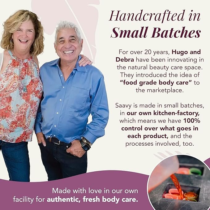 Saavy Naturals Body Cream | Made In USA | Absorbent Shea Butter Vegan Formula, Thick and Creamy Body Moisturizer, Body Lotion for Dry Skin- 8.5 Fl Oz, 2 Pack (2, Lavender Chamomile)