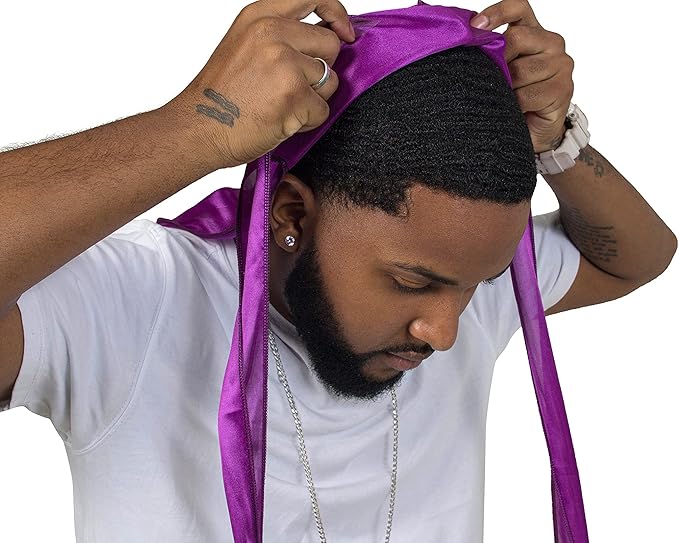ForceWave Silky Durag for Men Wave Cap Satin Dorag for Men Women 360 Wave