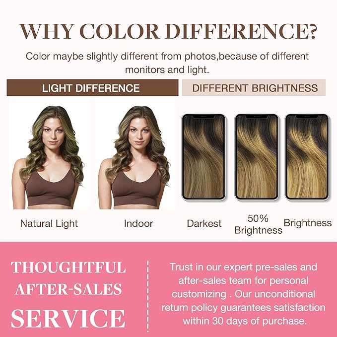 GOO GOO Clip in Hair Extensions Real Human Hair, Remy Human Hair Extensions Clip ins for Women, Natural Human Hair, 16inch 130g 7Pcs, 2/6/18 Balayage Brown to Dirty Blonde