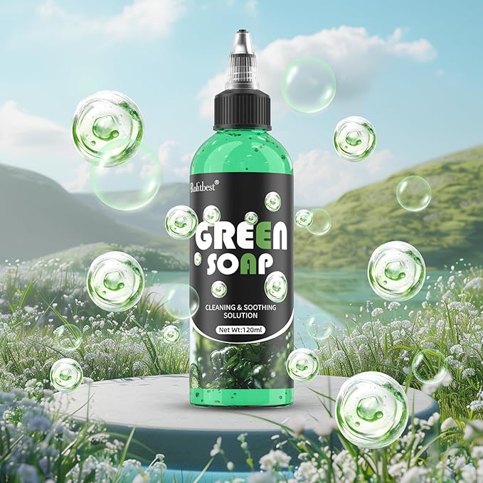 Green Tattoo Soap 4OZ with Foaming Bottle 120ml, Tattoo Supplies for Tattoos Piercings