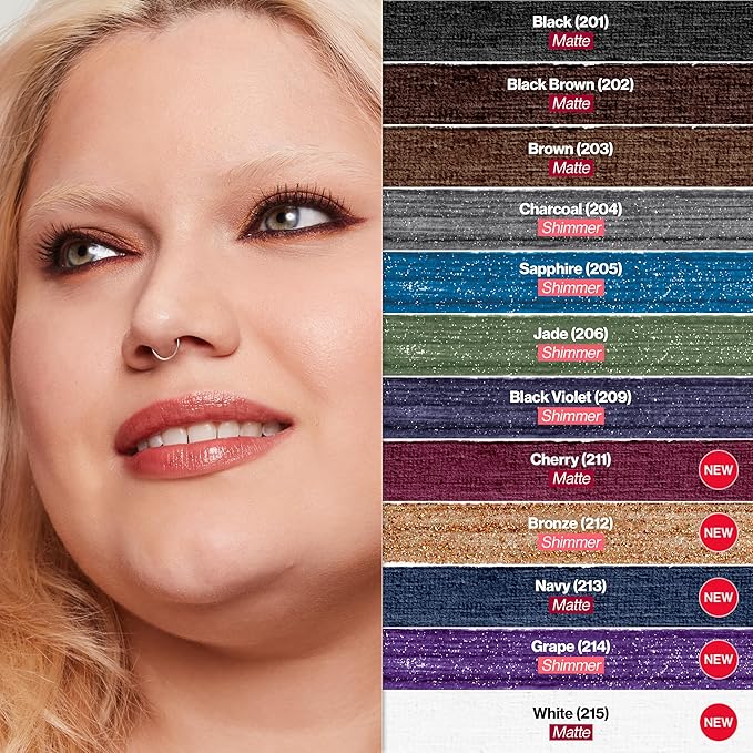 REVLON ColorStay Pencil Waterproof Eyeliner, Smudge-Proof, Eye Makeup with Built-In Sharpener, Packaging May Vary, 203 Brown, 0.01 oz (Pack of 2)