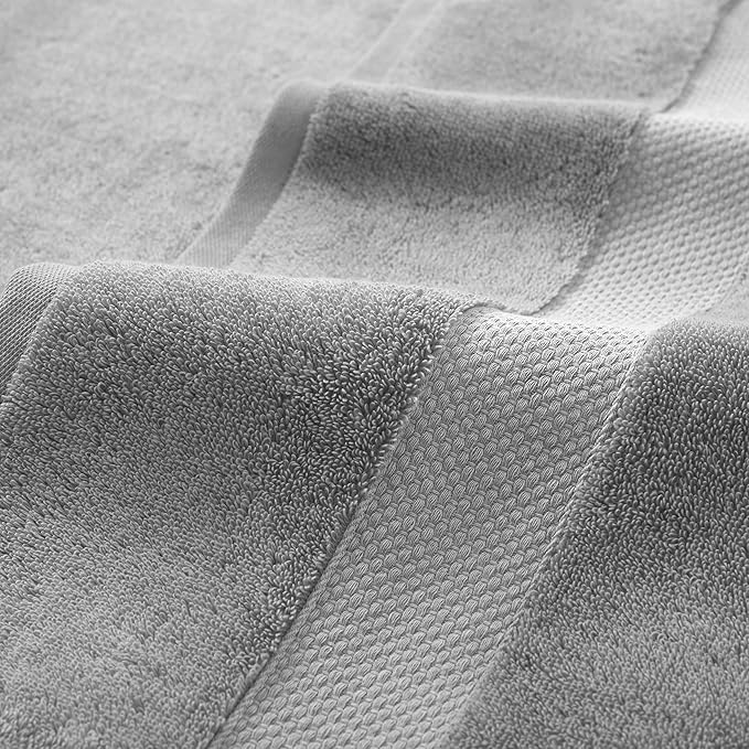 Aston & Arden Egyptian Hand Towels - Pack of 6 - Oversized Ultra Soft Thick & Absorbent, 100% Ringspun Egyptian Cotton Bathroom Towel for Spa, Hotel, 600 GSM, 16 x 30 in, Dark Grey
