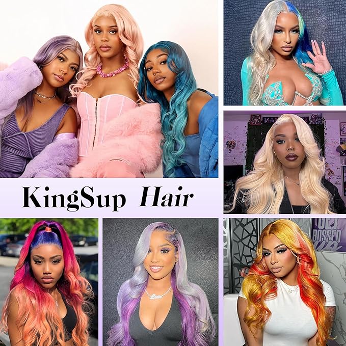 Ash Blonde Wig Human Hair 250 Density 32 Inch 13x6 Body Wave Colored Lace Front Wig Human Hair Pre Plucked, 100% Real Human Hair No Synthetic Blend Tangle Free Shedding Free Triple Lifespan 3X
