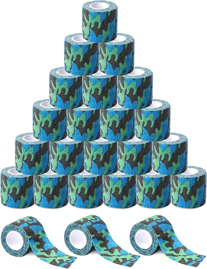 Sensi Wrap Grip Cover Sports Self Bandage Rolls 2-inch x 5-Yards 24pcs (Navy Seals)