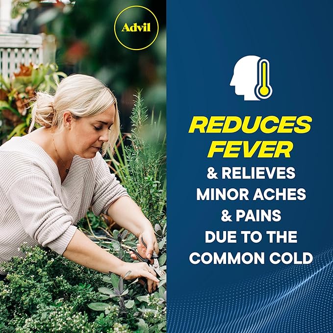 Advil Pain Reliever and Fever Reducer, Pain Relief Medicine with Ibuprofen 200mg for Headache, Backache, Menstrual Pain and Joint Pain Relief - 200 Coated Tablets