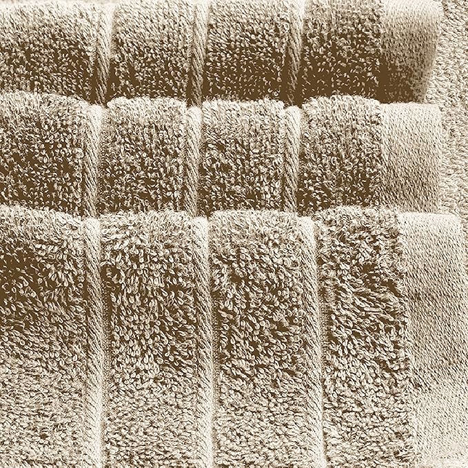 Tens Towels Pack of 1 Jumbo Bath Sheet 40 x 80 Inches, Extra Large & Light Weight, Quicker to Dry, 100% Cotton, Super Soft & Absorbent, Perfect to Wrap Yourself in, Beige