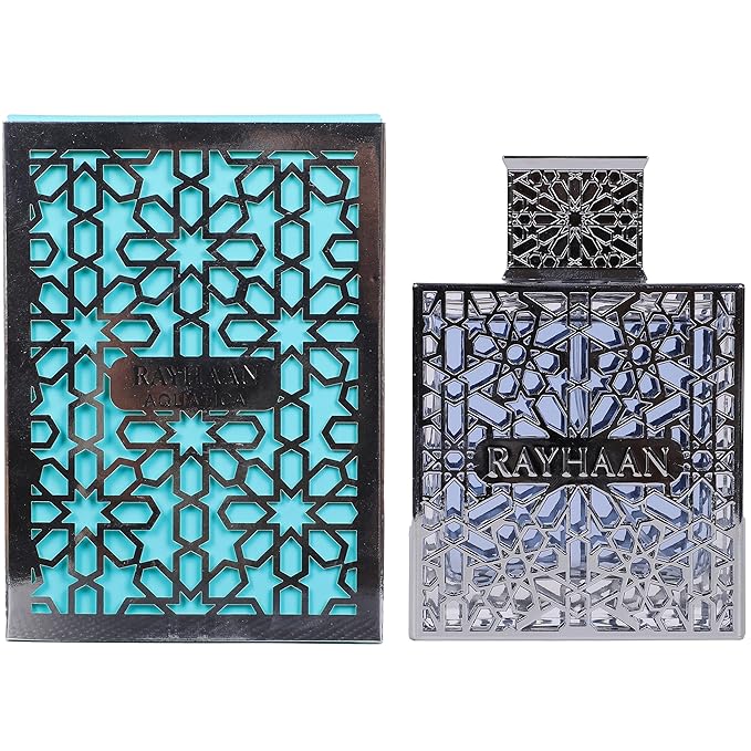Rayhaan Aquatica – Fresh, Marine, Citrus, Clean – Eau de Parfum-Long-Lasting Fragrance for Men, 3.4 Ounce / 100 ml