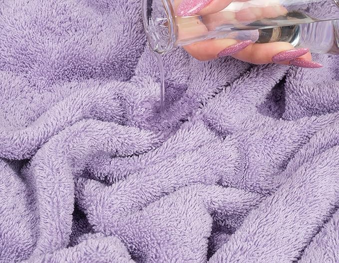 American Soft Linen 35x70 Jumbo Large Bath Towels, 600 GSM 100% Cotton Turkish Bath Sheet, Oversized Luxury Bath Towels for Bathroom Beach and Pool, Lilac