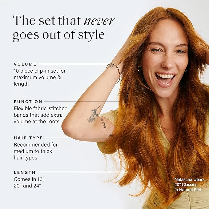Luxy Hair 24" Ash Brown Balayage Classic Clip-In Hair Extensions (240 grams) 100% Remy Human Hair, Natural,Volume, 10-Piece Set, Blends Easily