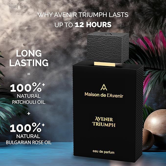 Maison de l'Avenir Avenir Triumph – SUPERNOVA COLLECTION | Citrus Spicy Fragrance | Unisex Cologne & Perfume | Natural & Essential Oils | Eau de Parfum (36 Hours) | Made in UAE | 100ml / 3.4 fl. oz.