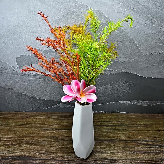 Pack of 2 Real Touch Flowers Hawaiian Flower Hair Clips Plumeria Hibiscus Hair Clips Handmade Hair Accessories for Beach Wedding Bridal Party Mother's Day Women Girls Holiday Gifts (c-801, 2pcs)