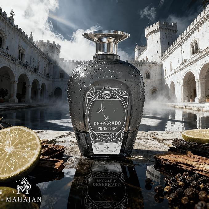 Mahajan Desperado Frontier Eau de Parfum – Rugged & Fresh Men’s Cologne – Spicy Citrus & Warm Woods – Bold, Masculine, All-Day Long-Lasting Perfume (3.4 oz)