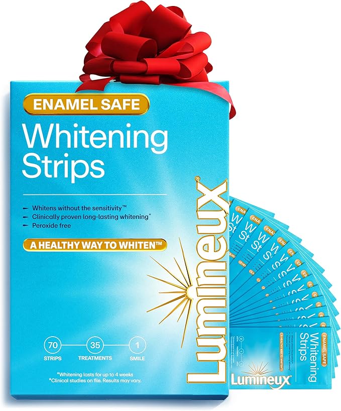 Lumineux Teeth Whitening Strips - 35 Treatments – Peroxide Free - Enamel Safe for Whiter Teeth - Whitening Without The Sensitivity - Dentist Formulated - Sensitivity Free