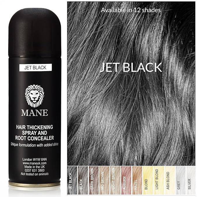 Mane Hair Thickening Spray Duo Pack 6.76 fl oz (Jet Black)
