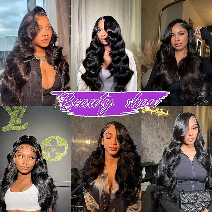 12A Human Hair Bundles Body Wave Bundles Human Hair 18 20 22 Inch 100% Unprocessed Brazilian Virgin Hair Body Wave 3 Bundles Deals Real Human Hair Extensions For Women Natural Black Color