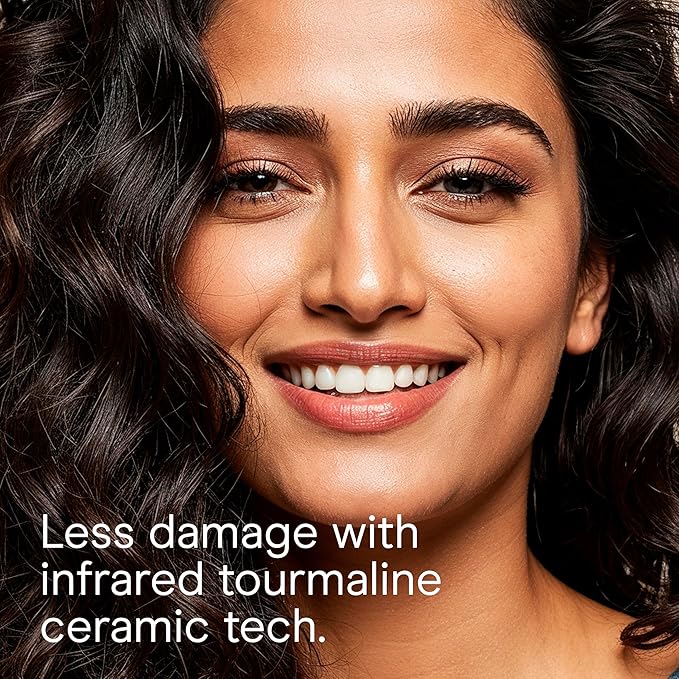 Infiniti PRO CONAIR Hair Dryer with Diffuser, Professional AC Motor, Tourmaline Ceramic Technology Blow Dryer, Includes Concentrator and Blowout Brush, Amazon Exclusive, Burgundy