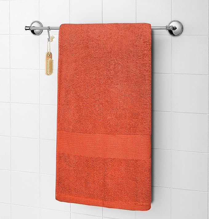 Softolle Luxury Bath Towels Set of 4 (27” x 54”) | Towels for Bathroom | Super Soft | Highly Absorbent Towels for Home, Spa, Gym (Coral)