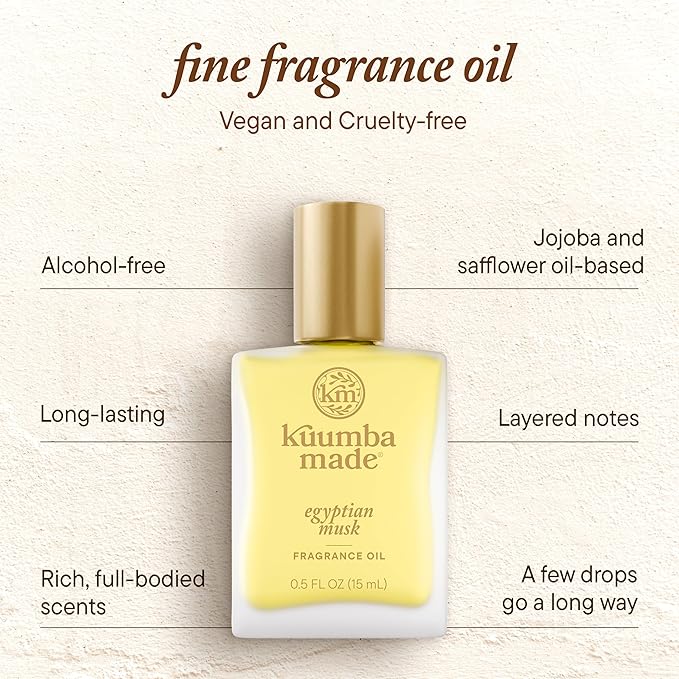 Kuumba Made Egyptian Musk Fragrance Oil 0.5 fl oz (15ml) | Alcohol Free
