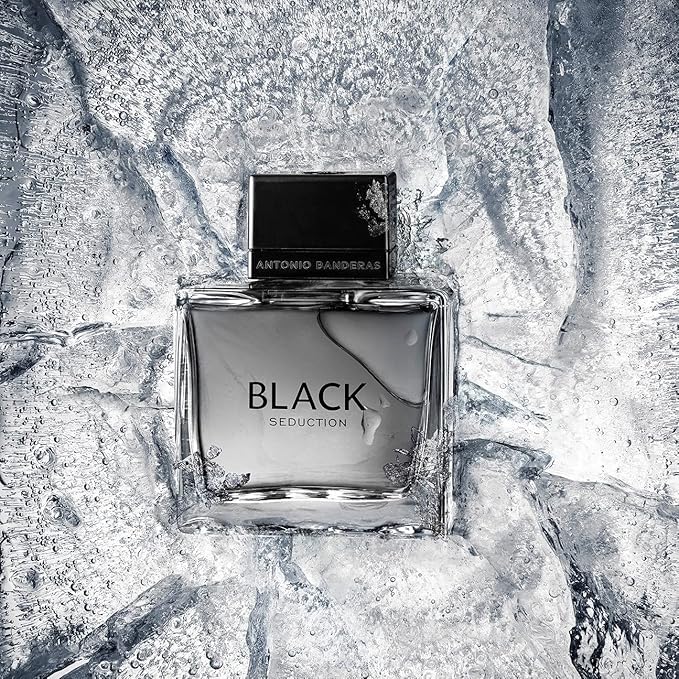 Antonio Banderas Eau De Toilette Spray for Men, Seduction In Black, 6.8 Fl Oz, Clear