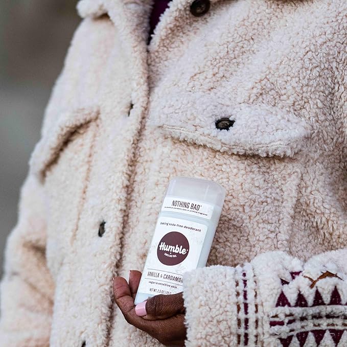 HUMBLE BRANDS Vegan & Sensitive Skin Formula Baking Soda Free, Vanilla & Cardamom