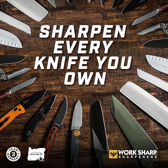 Work Sharp Professional Precision Adjust Elite Set Knife Sharpener value combo bundle with the Guided Field Knife Sharpener