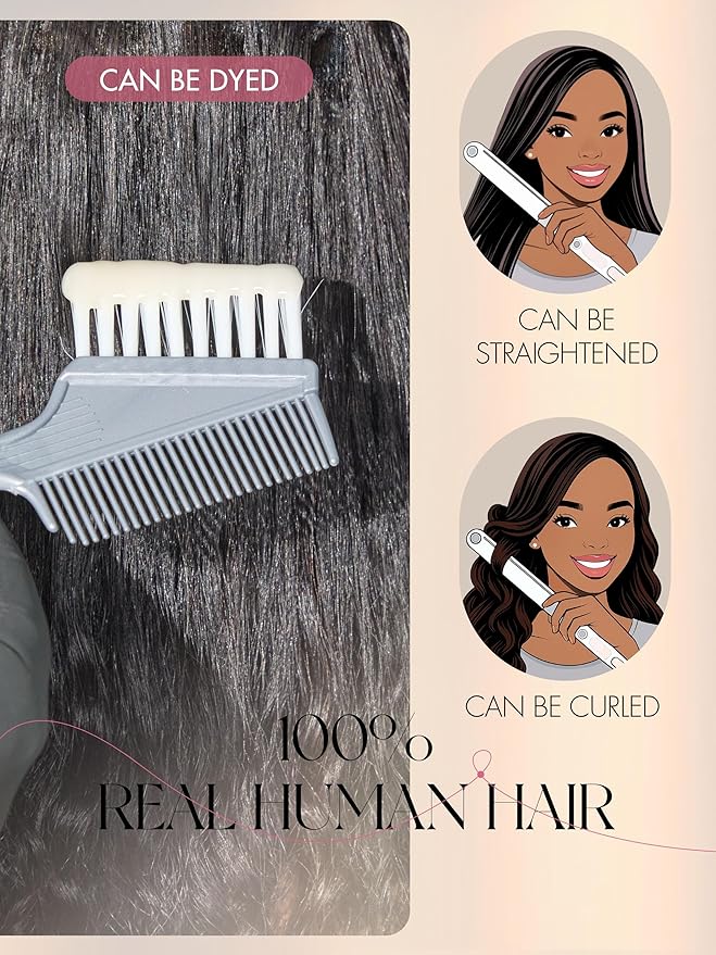 LUVME HAIR Half Wig Human Hair Water Wave Flexi-Fit Invisi Flip Drawstring Wig 200% Density Glueless Wigs 100% Human Hair Natural Black Ready to Go Headband Wig for Women