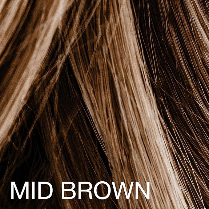 Mane Hair Building Fibers with a Seal and Shine finishing spray (Medium Brown)