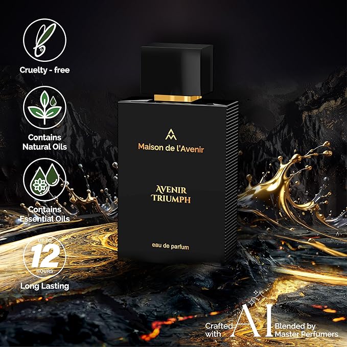Maison de l'Avenir Avenir Triumph – SUPERNOVA COLLECTION | Citrus Spicy Fragrance | Unisex Cologne & Perfume | Natural & Essential Oils | Eau de Parfum (36 Hours) | Made in UAE | 100ml / 3.4 fl. oz.