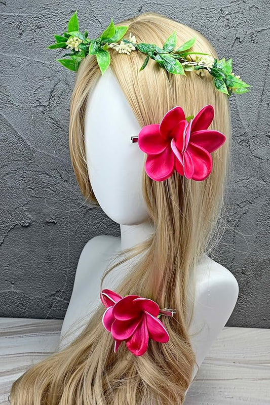 Pack of 2 Real Touch Flowers Women Flower Hair Clips Bridal Hair Pins Handmade Wedding Hair Accessories for Beach Wedding Party Mother's Day Women Girls Holiday Gifts (c-807, 2pcs)